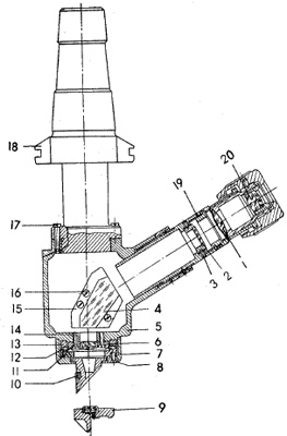 Рис.1. Схема микроскопа-центроискателя ЦО-2