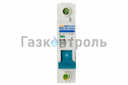 Выключатель УКРЕМ ВА-2001 1р 20А АсКо фото 1