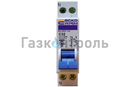 Выключатель УКРЕМ ВА-2002 2р (1+N) 32А АсКо фото 1